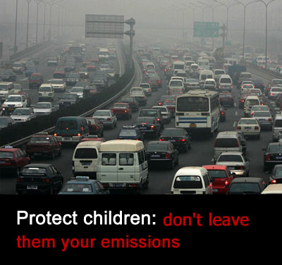 Protect Children: Don't leave them your emissions